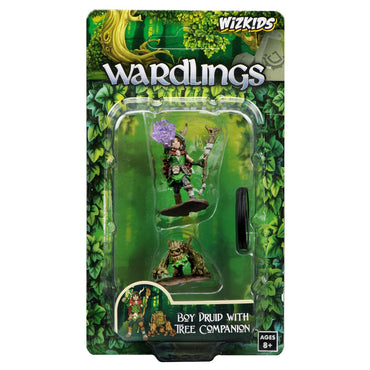 Painted Minis: Wardlings: W02: Boy Druid & Tree Creature