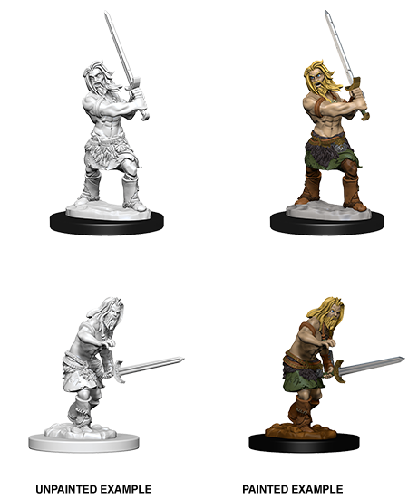 Unpainted Minis: W06: PF: Human Male Barbarian