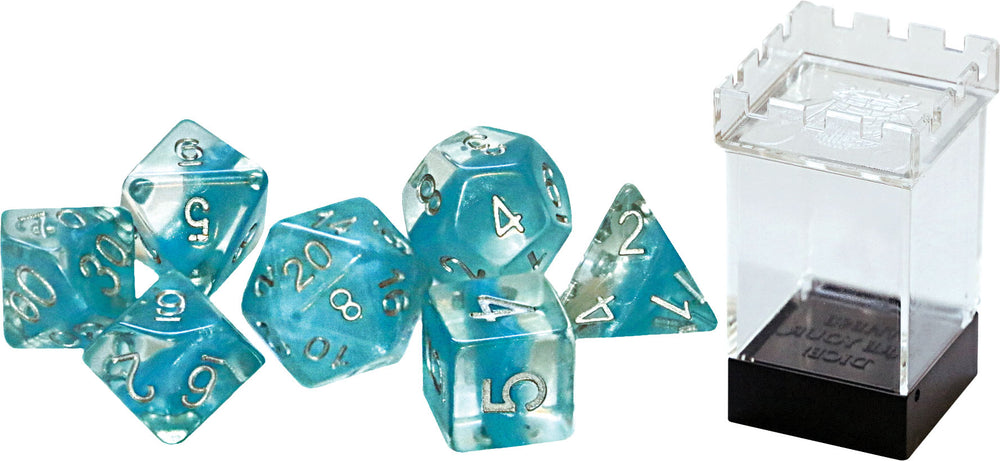 Neutron Dice: Glacier (7 Polyhedral Dice Set)