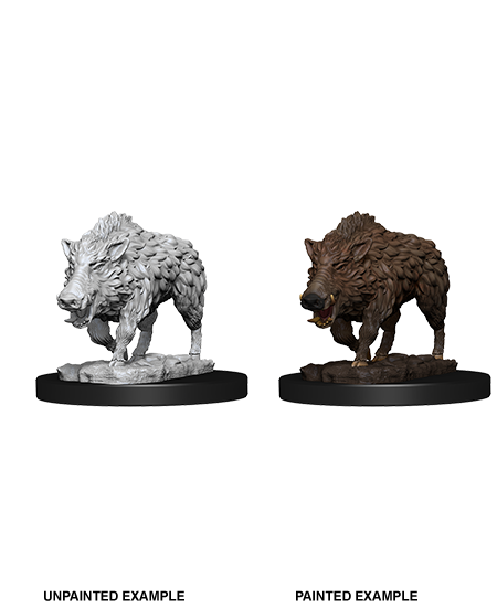 Unpainted Minis: W07: WZK: Wild Boar