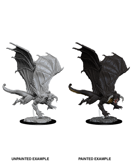 Unpainted Minis: W08: D&D: Young Black Dragon