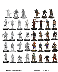 Unpainted Minis: W08: WZK: Townspeople & Accessories