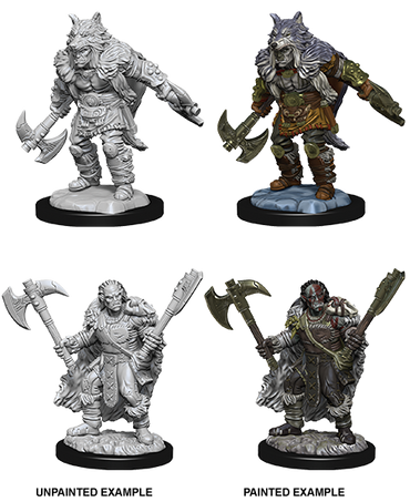 Unpainted Minis: W09: D&D: Half-Orc Male Barbarian