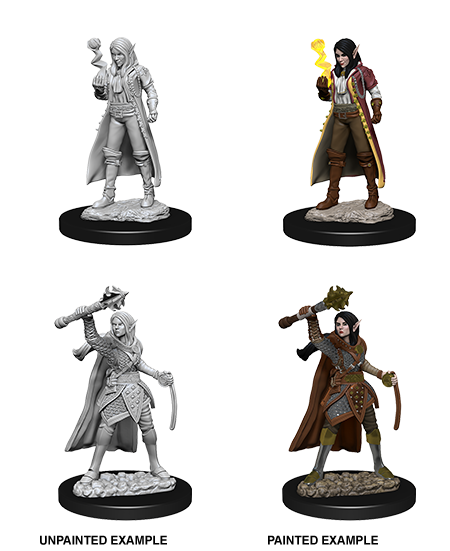 Unpainted Minis: W10: D&D: Elf Female Cleric