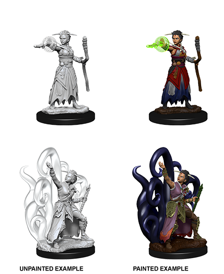 Unpainted Minis: W10: D&D: Human Female Warlock