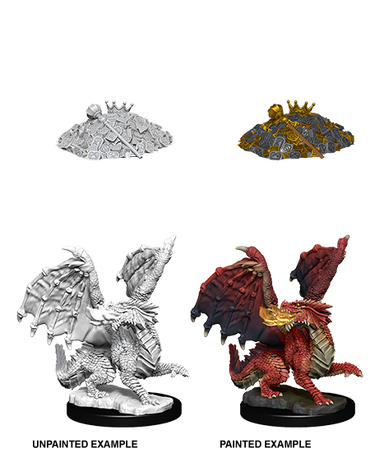 Unpainted Minis: W10: D&D: Red Dragon Wyrmling