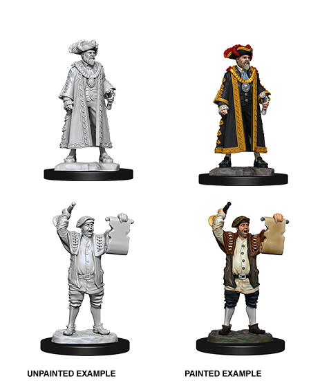 Unpainted Minis: W10: WZK: Mayor & Town Crier