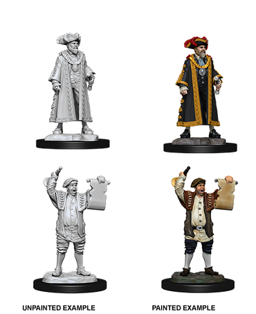 Unpainted Minis: W10: WZK: Mayor & Town Crier