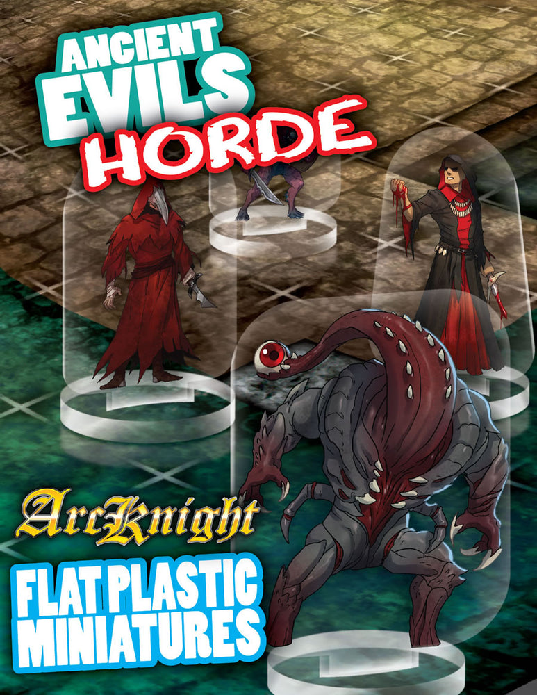 Flat Plastic Miniatures: Ancient Evils Hord (31pc)