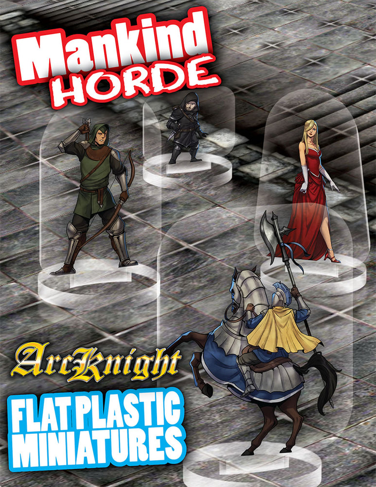 Flat Plastic Miniatures: Mankind Horde (31pc)