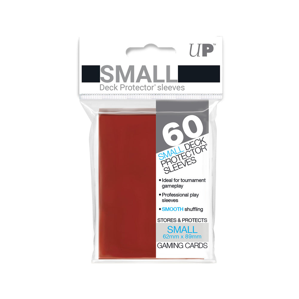 60ct Solid Red Small Deck Protectors