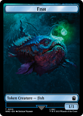 Fish // Alien Insect Double-Sided Token [Doctor Who Tokens]