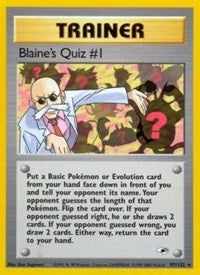 Blaine's Quiz #1 (97) [Gym Heroes]