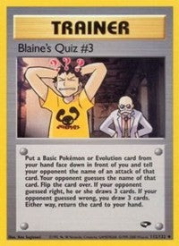Blaine's Quiz #3 (112) [Gym Challenge]