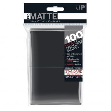 100ct Pro-Matte Black Standard Deck Protectors