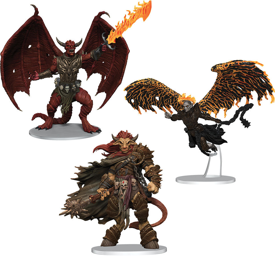 Dungeons & Dragons Fantasy Miniatures: Icons of the Realms Archdevils - Bael Bel and Zariel