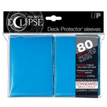 PRO-Matte Eclipse Light Blue Standard Deck Protector sleeves 80ct