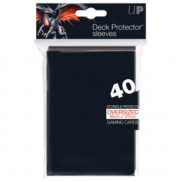 40ct Black Oversized Deck Protectors 40ct
