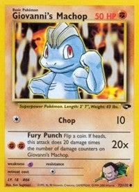 Giovanni's Machop (72) [Gym Challenge]