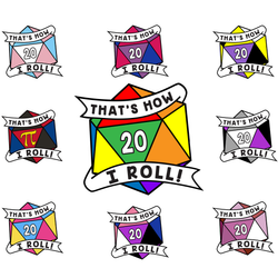 That's How I Roll Pride Stickers