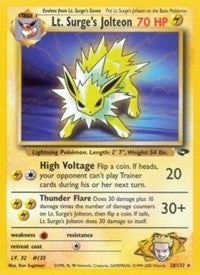 Lt. Surge's Jolteon (28) [Gym Challenge]