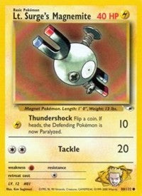 Lt. Surge's Magnemite (80) (80) [Gym Heroes]