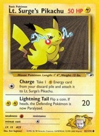 Lt. Surge's Pikachu (81) [Gym Heroes]