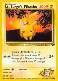 Lt. Surge's Pikachu (84) [Gym Challenge]