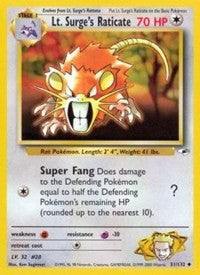 Lt. Surge's Raticate (51) [Gym Heroes]