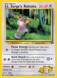Lt. Surge's Rattata (85) [Gym Challenge]