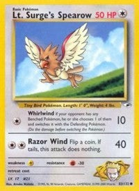 Lt. Surge's Spearow (83) (83) [Gym Heroes]