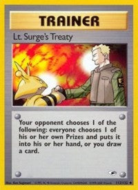 Lt. Surge's Treaty (112) [Gym Heroes]