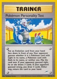 Pokemon Personality Test (102) [Neo Destiny]