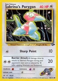 Sabrina's Porygon (98) [Gym Challenge]