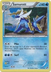 Samurott (31) [Black and White]
