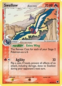 Swellow (Delta Species) (40) [Dragon Frontiers]
