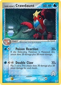 Team Aqua's Crawdaunt (14) (14) [Team Magma vs Team Aqua]