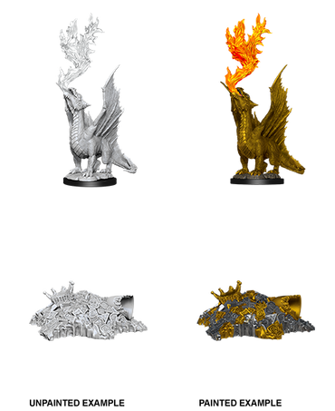 Unpainted Minis: W11: D&D: Gold Dragon Wyrmling