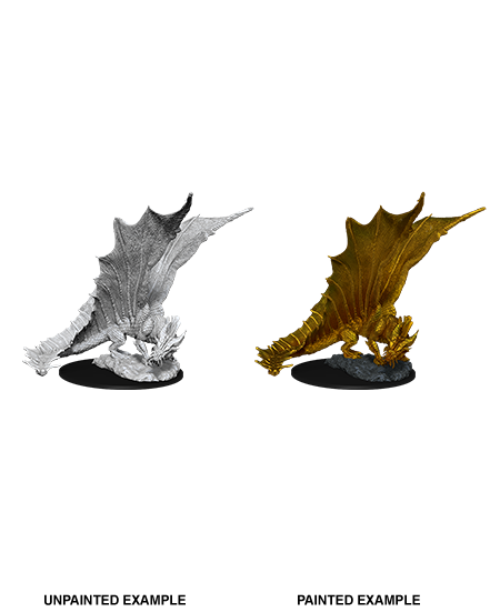 Unpainted Minis: W11: D&D: Young Gold Dragon