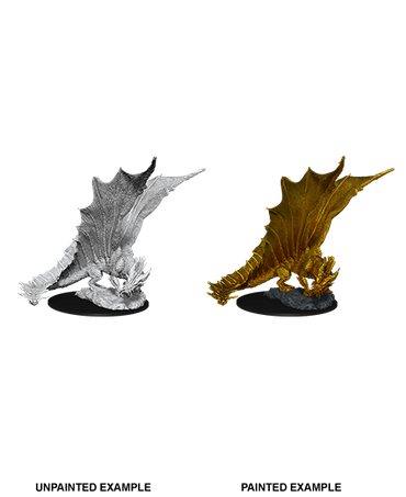 Unpainted Minis: W11: D&D: Young Gold Dragon