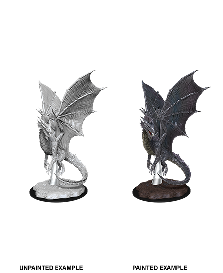 Unpainted Minis: W11: D&D: Young Silver Dragon