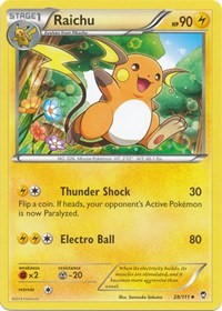 Raichu (28) [XY - Furious Fists]