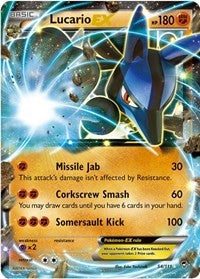 Lucario EX (54) [XY - Furious Fists]
