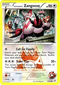 Team Magma's Zangoose (22) [Double Crisis]