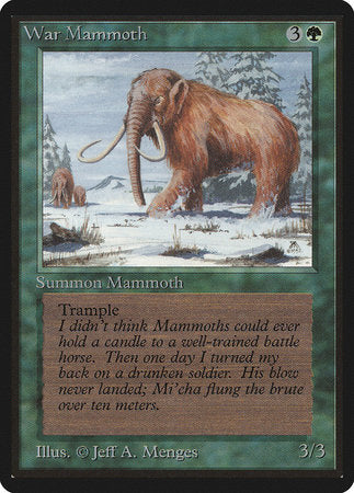 War Mammoth [Limited Edition Beta]