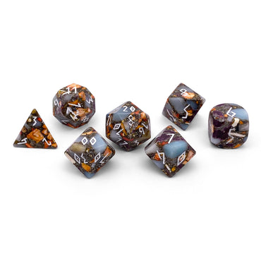 Amazonite Orange Imperial Jasper with Copper - RPG Set