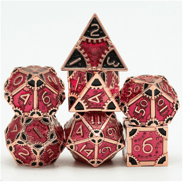 SteamPunk Bloody Queen RPG Metal Dice Set