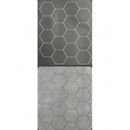 Chessex Megamat 1 Inch Reversible Black-Grey Hexes