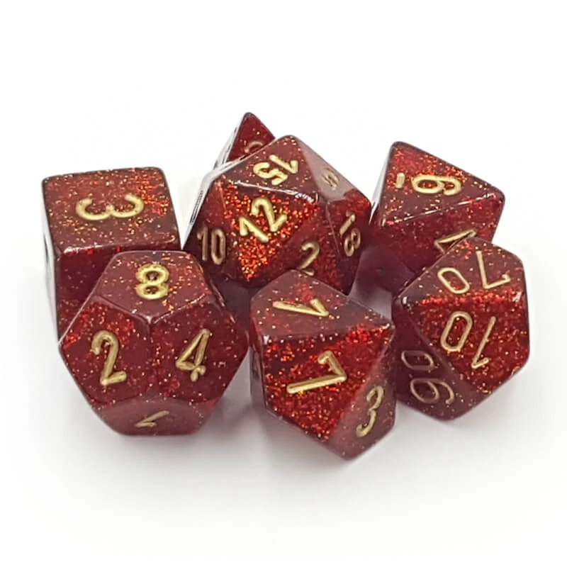 Chessex Glitter Dice 7 RPG Set