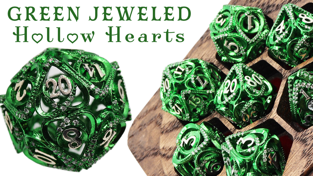 Hollow Hearts RPG Set Jeweled  - Green